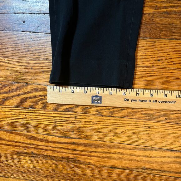 J.Crew Kallie Fit Straight Leg Chino Trousers Black Women's Size 4 Pants - Picture 9 of 10